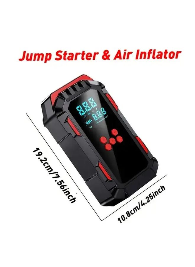 Multifunctional Host And Accessory Set 10 In 1 Car Jump Starter Air Compressor - Image 3